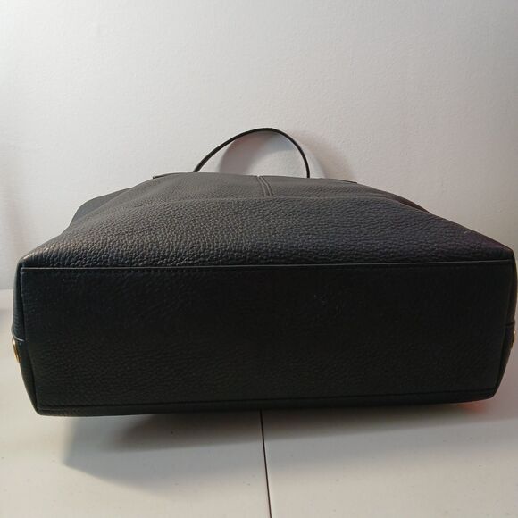 MARC JACOBS Black Pebbled Leather Tote Bag Shoulder Purse Handbag 16.5x9.75x4.75 - Picture 14 of 16